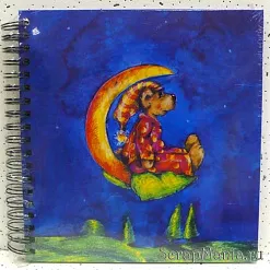 Альбом "Мишка и месяц" с черными страницами  (Aufles)