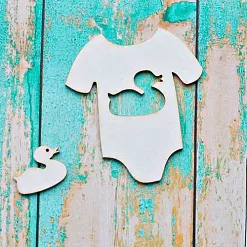 Набор украшений из чипборда "Бодик и уточка" (ScrapКрым)