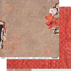 Бумага 30х30 см "Однажды осенью. Рыжий лист кленовый" (PaperHome) Бумага 30х30 см "Однажды осенью. Рыжий лист кленовый" (PaperHome)