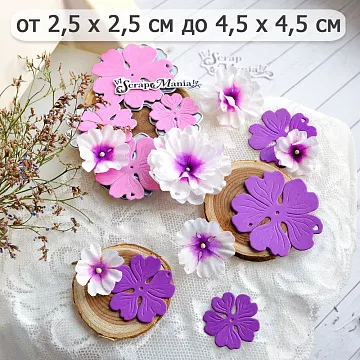 Нож "Шиповник крупный. Цветы", 4,5х4,5 см (ScrapMania)