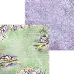 Бумага 30х30 см "Сиреневый рассвет. Лист 2" (Scrapodelie)