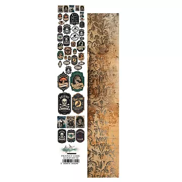 Бумага 6х30 см "Behind Closed Doors. Для вырезания 02" (Alchemy of Art)