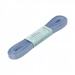 Лента репсовая сиренево-голубая, ширина 0,6 см, длина 5,4 м
