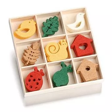 Набор украшений из фетра в коробочке "Скворечники" (Knorr Prandell)