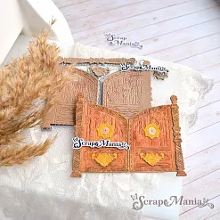 Нож "Русские сказки. Деревянные ворота", 4,8х7,8 см (ScrapMania) Нож "Русские сказки. Деревянные ворота", 4,8х7,8 см (ScrapMania)
