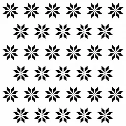 Трафарет "Northern Lights. Pixelated Snowflakes" (7 Dots) Трафарет "Northern Lights. Pixelated Snowflakes" (7 Dots)