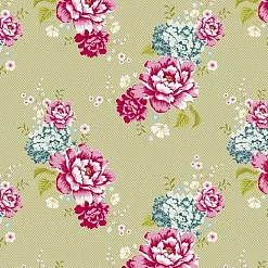 Отрез ткани 50х70 см "Цветочный мотив, цвет зеленый" (Tilda) Отрез ткани 50х70 см "Цветочный мотив, цвет зеленый" (Tilda)