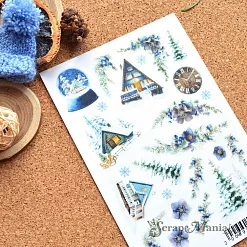 Набор наклеек А6 "Дачный Новый Год. Снежный шар" (ScrapMania)