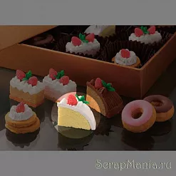 Ластик "Треугольное белое пирожное" (Iwako)