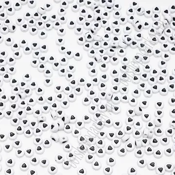 Набор бусин "Сердечки. Круглые", 7 мм, 10 гр