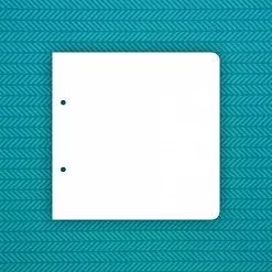 Лист для альбома "Квадрат со скругленными углами. 2 отверстия" (CraftStory)