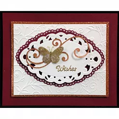 Папка для тиснения А6 "Растительный орнамент" (Darice) Папка для тиснения А6 "Растительный орнамент" (Darice)