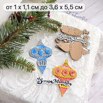 Нож "Сказка на Новый Год. Елочные игрушки. Фигурная юла", 3,6х5,5 см (ScrapMania) Нож "Сказка на Новый Год. Елочные игрушки. Фигурная юла", 3,6х5,5 см (ScrapMania)