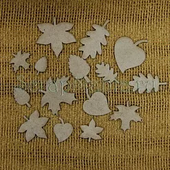 Набор украшений из чипборда "Листья" (Россия TG)