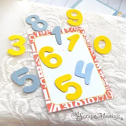 Нож "Цифры. Крупные", 3х2,2 см (ScrapMania)