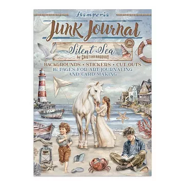 Набор бумаги А4 "Junk journal. Silent Sea", 16 листов (Stamperia)