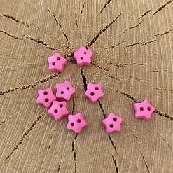 Набор пуговиц "Звездочки", цвет розовый (Gamma)