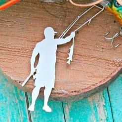 Украшение из чипборда "Рыбак" (ScrapКрым)