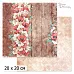 20х20 Бумага "Багряный винтаж. Дизайн 1" (ScrapMania)