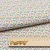 Отрез ткани 50х55 см "Нежная история. Сердечки на белом " (Peppy)