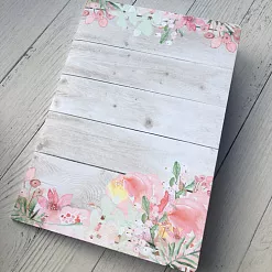 Заготовка для блокнота А5 "Love in Bloom", 10 листов (Piatek13)