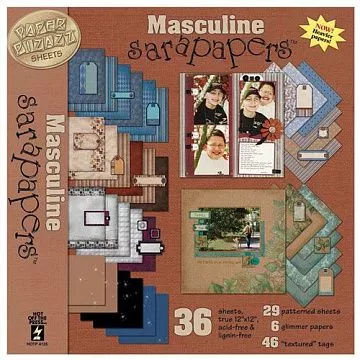 Набор бумаги 30х30 см "Мужской" (HOTP)