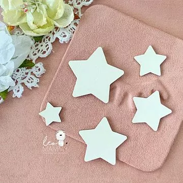 Заготовка для тиснения "Звездочки", 4,2 см (LeoMammy)