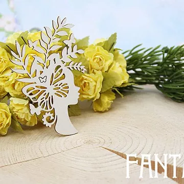 Украшение из чипборда "Зачарованная 1625" (Fantasy)