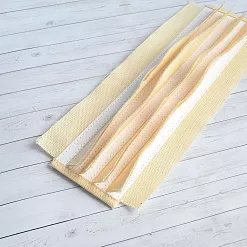 Переплет на 5 разворотов, цвет белый, длина 25 см, шаг 1 см