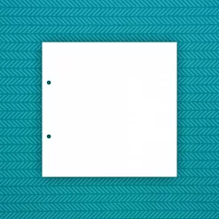 Заготовка для альбома 20х20 см "Квадрат. 2 отверстия", 6 листов (CraftStory)