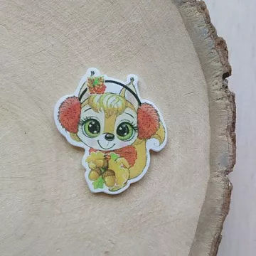 Акриловое украшение "Белочка", 3,5х4 см