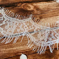 Кружево "Реснички белые", ширина 5 см, длина 3 м