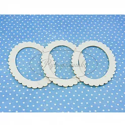 Украшение из чипборда "Шейкер. Овал с фестонами" (Рукоделушка)