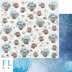 Бумага "Снежная акварель. Свежий день" (Fleur-design)