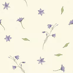 Отрез ткани 50х55 см "Полевые цветы. Колокольчики на желтом" (PEPPY)