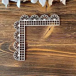 Чипборд "Кружевной уголок 2", 7,6х7,6 см (LeoMammy) Чипборд "Кружевной уголок 2", 7,6х7,6 см (LeoMammy)