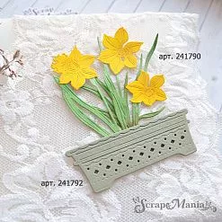 Нож "Цветочные кашпо. Прямоугольные", 8,3х2,9 см (ScrapMania) Нож "Цветочные кашпо. Прямоугольные", 8,3х2,9 см (ScrapMania)