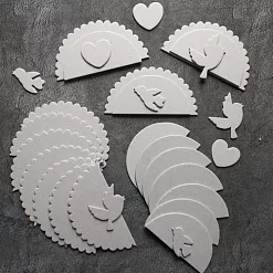 Набор украшений из чипборда "Полукруги" (Maya Road) Набор украшений из чипборда "Полукруги" (Maya Road)