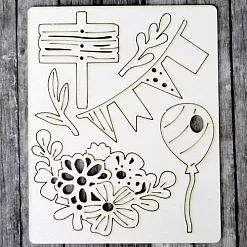 Чипборд "Цветные мечты. Флажки" (ScrapMania) Чипборд "Цветные мечты. Флажки" (ScrapMania)