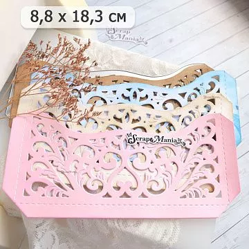 Нож "Ажурный карман. Большой", 8,8х18,3 см (ScrapMania)