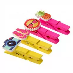 Набор деревянных прищепок "Краски лета" (АртУзор) Набор деревянных прищепок "Краски лета" (АртУзор)