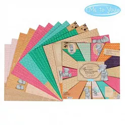 Набор бумаги 30х30 см "Me to You. Просто маленький привет", 12 листов (АртУзор)