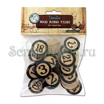 Набор деревянных украшений "Бинго"