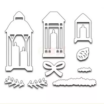 Набор ножей для вырубки "Зимние фонарики"