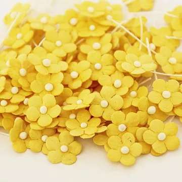 Набор мини-цветочков "Желтые", 20 шт (Craft)