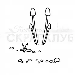 Штамп "Грибные камушки" (Скрапклуб)