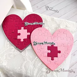 Нож "Пазл. Сердце", 10х10,2 см (ScrapMania)