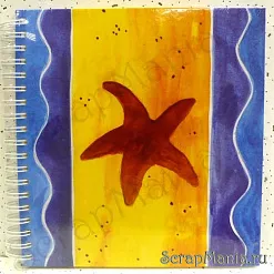 Альбом "Морская звезда" с белыми страницами и калькой  (Aufles)