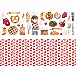 Лист с картинками 10х30 см "Профессии. Повар" (ScrapMania)