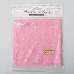 Отрез ткани 33х33 см "Пайетки. Конфетный розовый" (АртУзор) Отрез ткани 33х33 см "Пайетки. Конфетный розовый" (АртУзор)